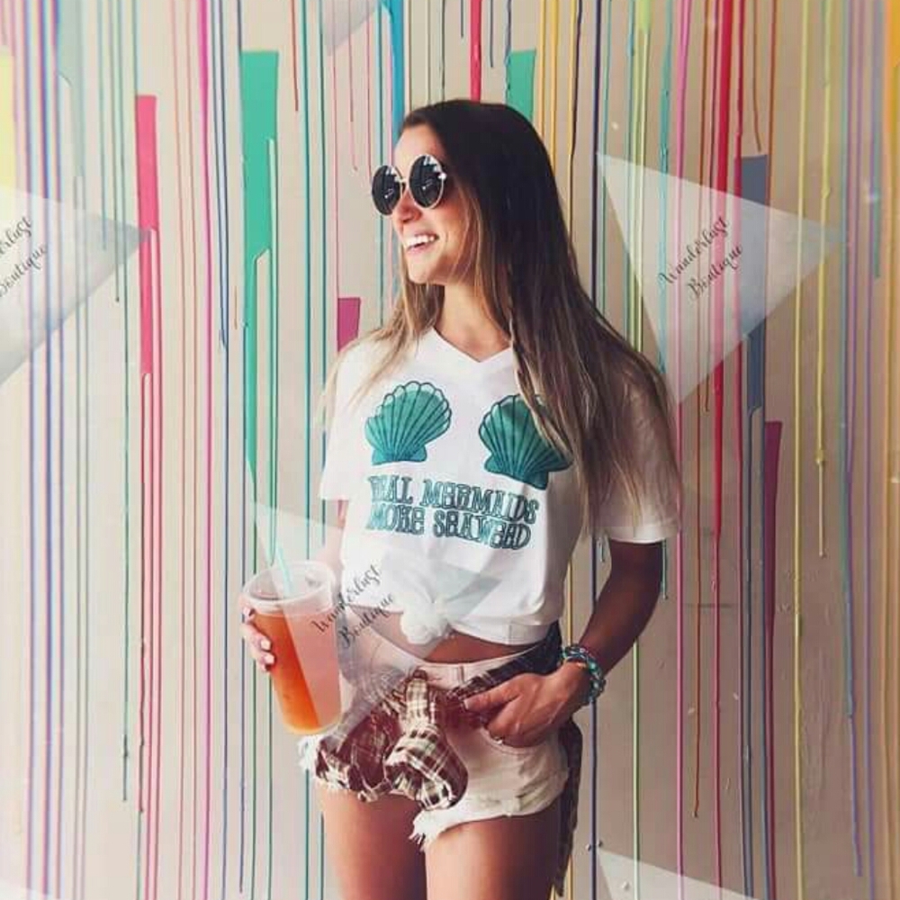 Real Mermaids Smoke Seaweed Shirt Small